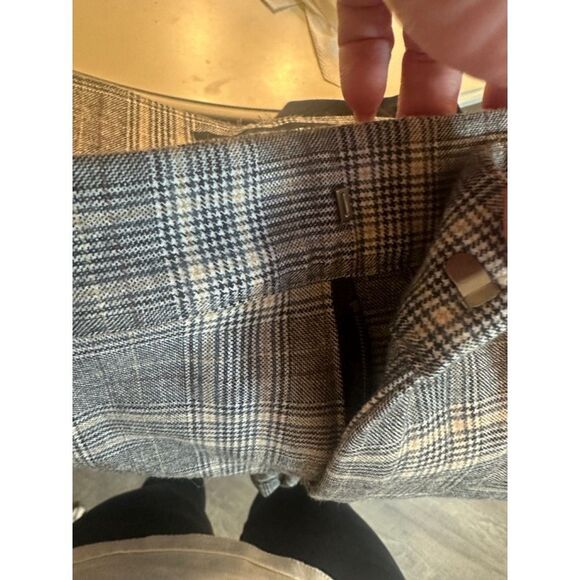 Who What Wear Plaid Pants Size 8 Gray White NWT - Picture 7 of 9